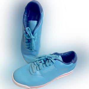 Reebok Classic Leather CM Speckle Sneakers in Deep Teal Sz 9 USED